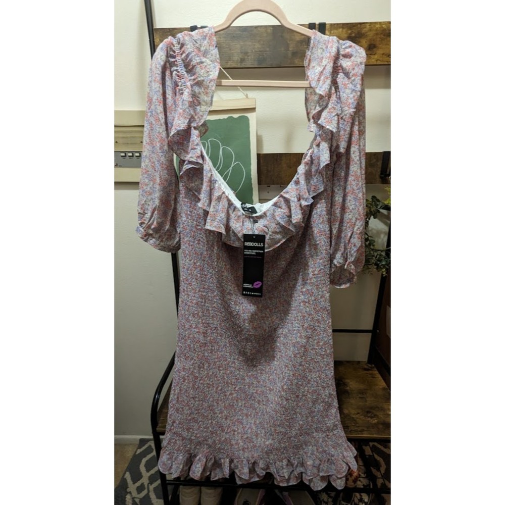 NWT Rebdolls Smocked Floral Cottagecore Plus size Dress size 5X